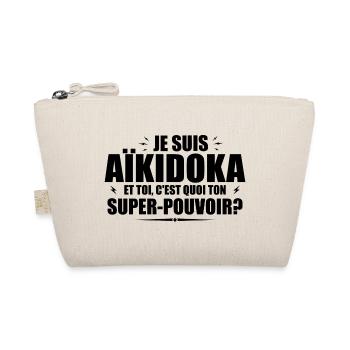 Ich bin Aikido. Was ist deine Superkraft? - Bio-Täschchen - Natur - Vorne