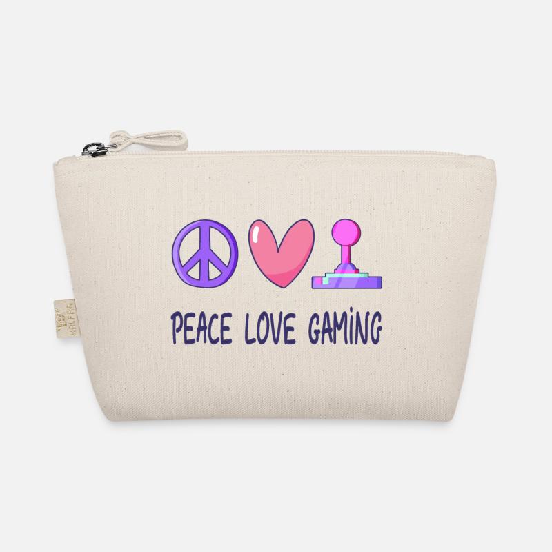 Frieden Liebe Gaming - Bio-Täschchen - Natur