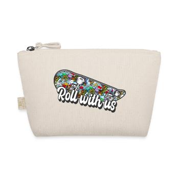 Skateboard skate hip hop - Organic Pouch - nature - Front