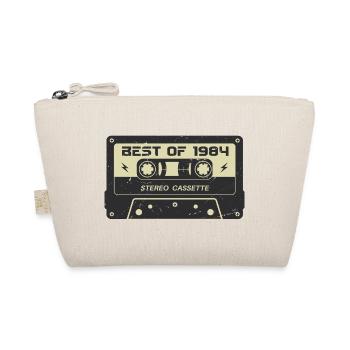 Retro cassette tape 1984 vintage 1984 birthday 1984 - Organic Pouch - nature - Front