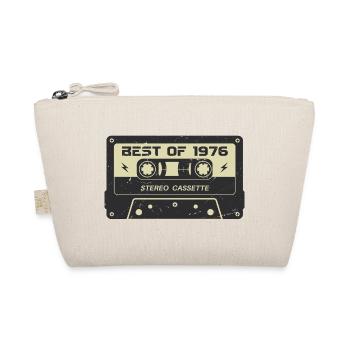 Retro cassette tape 1976 vintage 1976 birthday 1976 - Organic Pouch - nature - Front