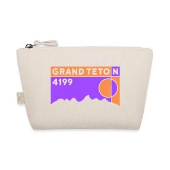 Grand Teton Finisher Hiking Wyoming Keepsake Gift - Organic Pouch - nature - Front