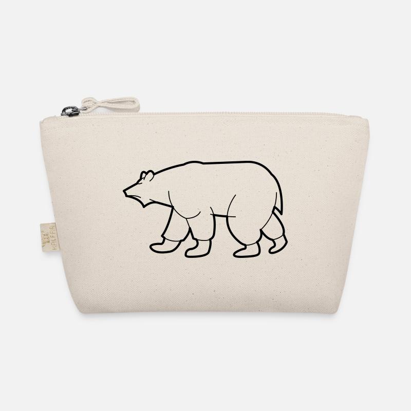 Zeichnung eines Eisbären Bio-Täschchen