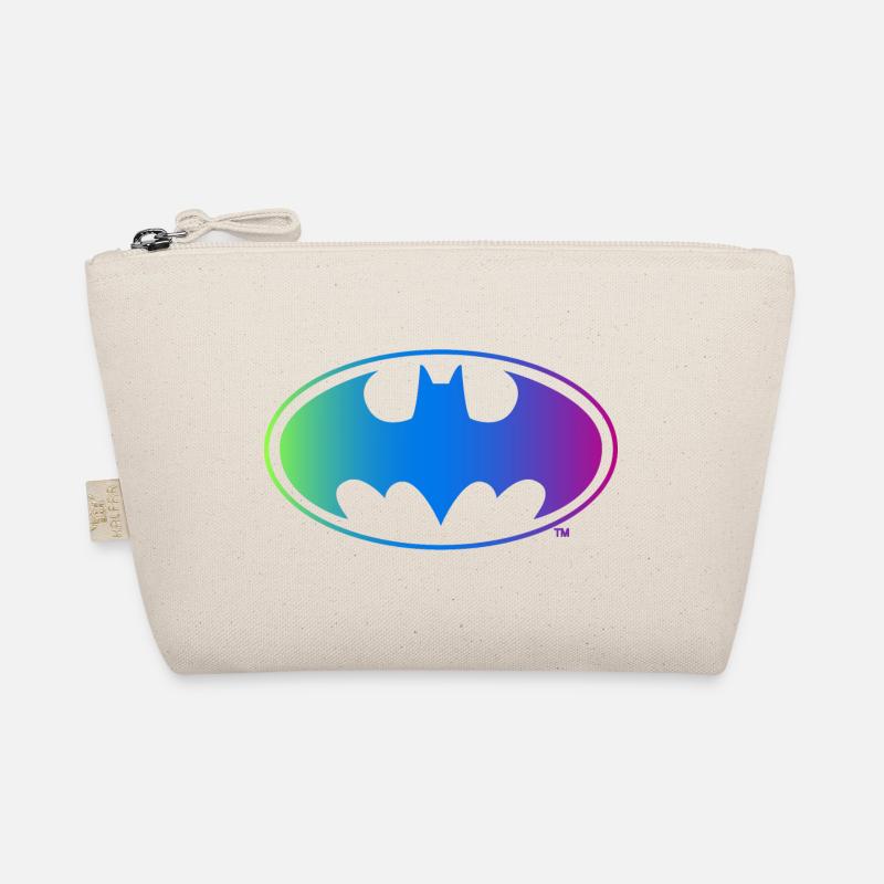 Batman Neon Logo bunt Bio-Täschchen