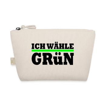 Ich wähle grün - Bio-Täschchen - Natur - Vorne