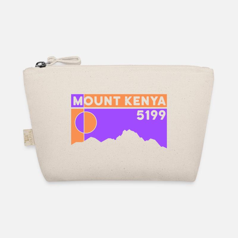 Mount Kenya Wanderung Trekking Klettern Geschenk Bio-Täschchen