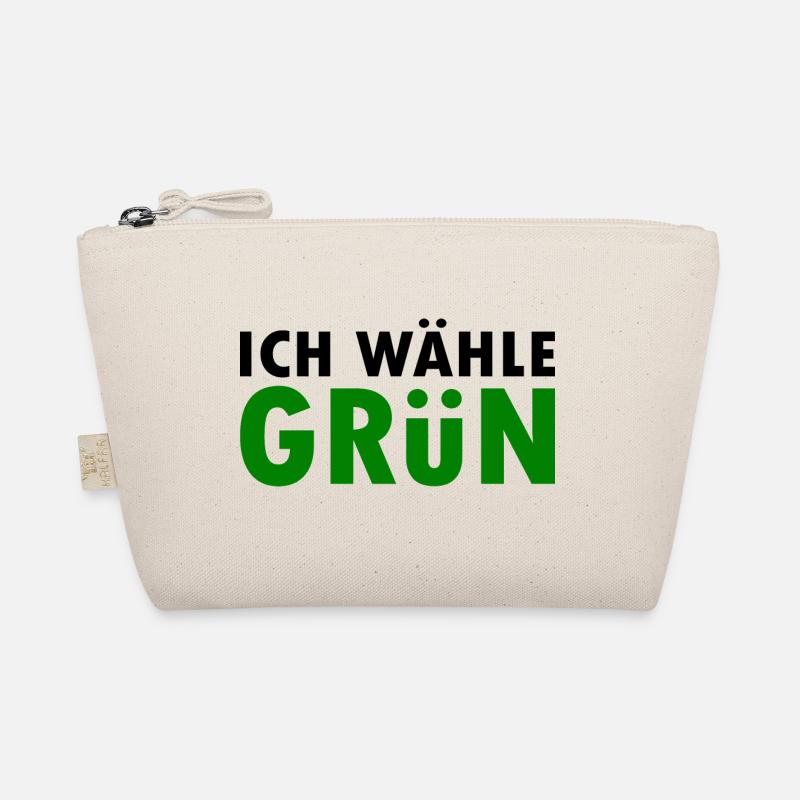 Ich wähle grün - Bio-Täschchen - Natur