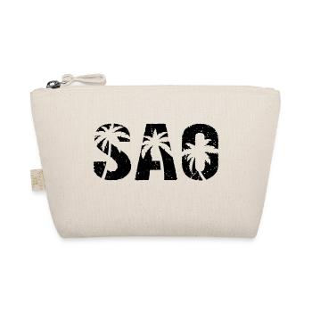 Sao Beach Palmen - Bio-Täschchen - Natur - Vorne