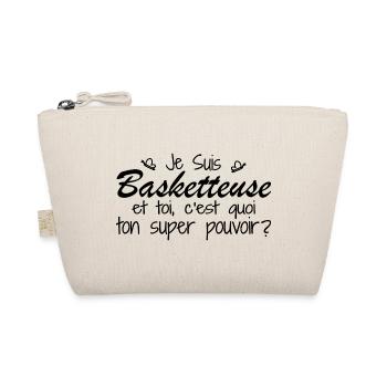 I'm a basketball player. What's your superpower? - Organic Pouch - nature - Front
