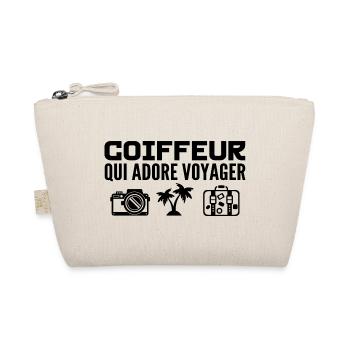 Travelers & Hairdressers: Passion & Discovery - Organic Pouch - nature - Front