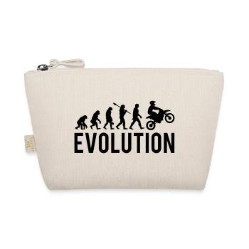 Motocross Geschenk Motorsport Motorrad Evolution - Bio-Täschchen - Natur - Vorne