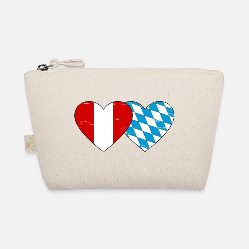 Pérou Bavière drapeau coeur utilisé Trousse biologique