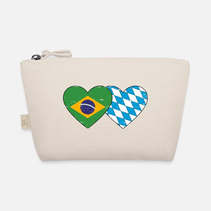 Brésil Bavière Drapeau Coeur utilisé Trousse biologique