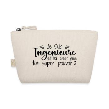 Ich bin Ingenieur. Was ist deine Superkraft? - Bio-Täschchen - Natur - Vorne