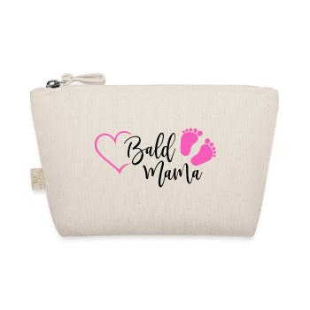 Bald Mama Baby Schwangerschaft Geburt Herz Mädchen - Bio-Täschchen - Natur - Vorne