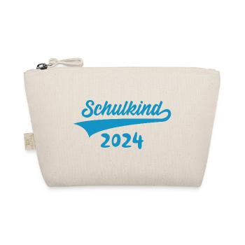 1. KLASSE EINSCHULUNG SCHULKIND 2024 - Bio-Täschchen - Natur - Vorne