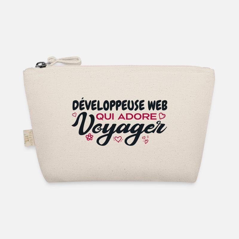 Développeuse web globe-trotteuse passionnée voyage Trousse biologique