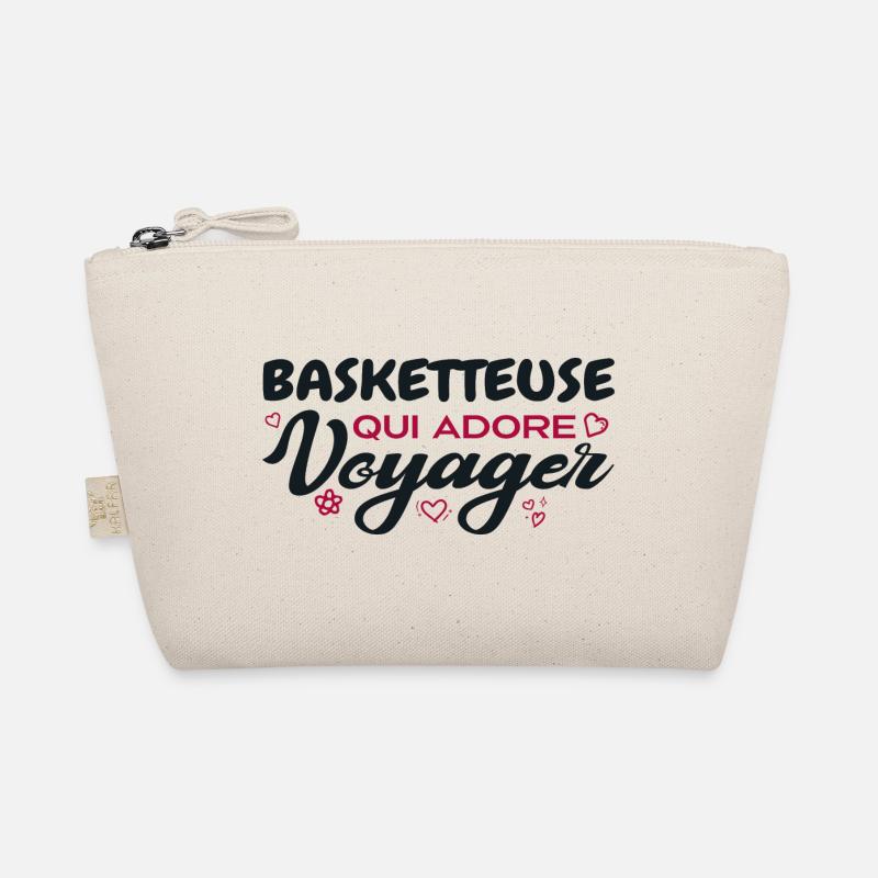Basketteuse globe-trotteuse passionnée de voyages Trousse biologique