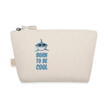 Né pour être cool - requin avec des lunettes de soleil - Trousse biologique - nature - Devant