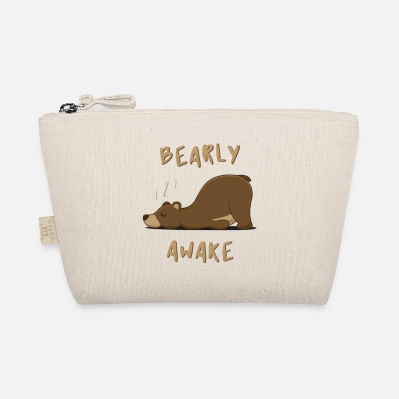 Bearly Awake - Cute Bear Organic Pouch