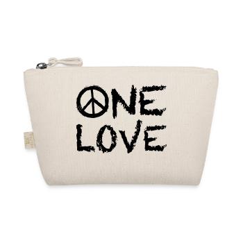One Love Peace - Bio-Täschchen - Natur - Vorne