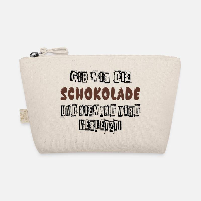 Gib mir Schokolade und niemand wird verletzt Bio-Täschchen