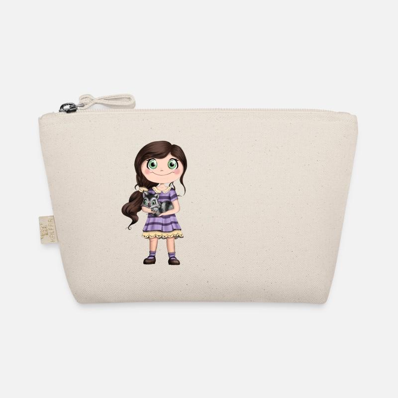 Fille avec chat - Trousse biologique - nature