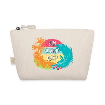 Feel the rhythm of the sun, surf, and beach. - Organic Pouch - nature - Front