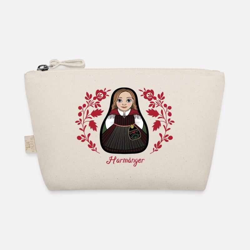 Harmångerstinta with flowers Organic Pouch