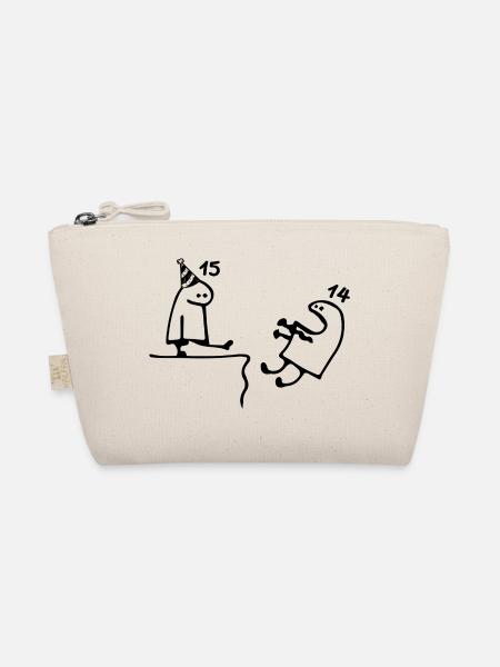 15 ans : Adieu âge 14 ans, Joyeux 15e anniversaire - Trousse biologique - nature - Devant