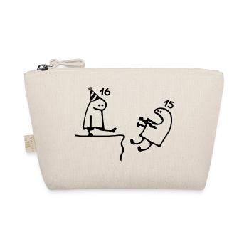 16 years: Farewell age 15 years, Happy 16th birthday - Organic Pouch - nature - Front