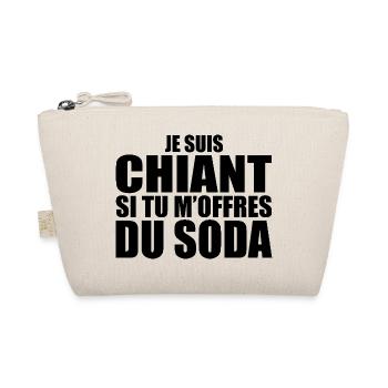 Mann, der liebt: Limonade. Lustiger Design-Humor - Bio-Täschchen - Natur - Vorne