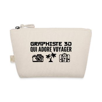 Voyageurs & Graphistes 3D : Passion & Découverte - Trousse biologique - nature - Devant