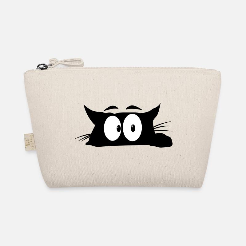 Black Cat 1 Katze - Bio-Täschchen - Natur