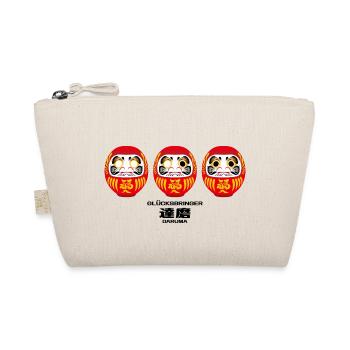 Daruma - Glücksbringer - Bio-Täschchen - Natur - Vorne