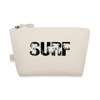 Surf Palmen Wellenreiten Surfer - Bio-Täschchen - Natur - Vorne