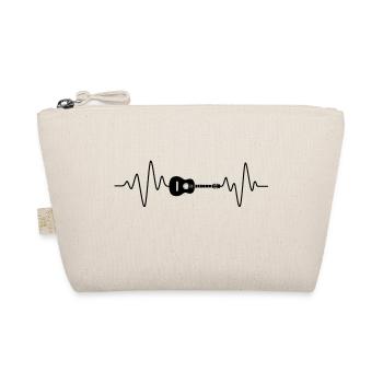 Guitar Heartbeat - Organic Pouch - nature - Front