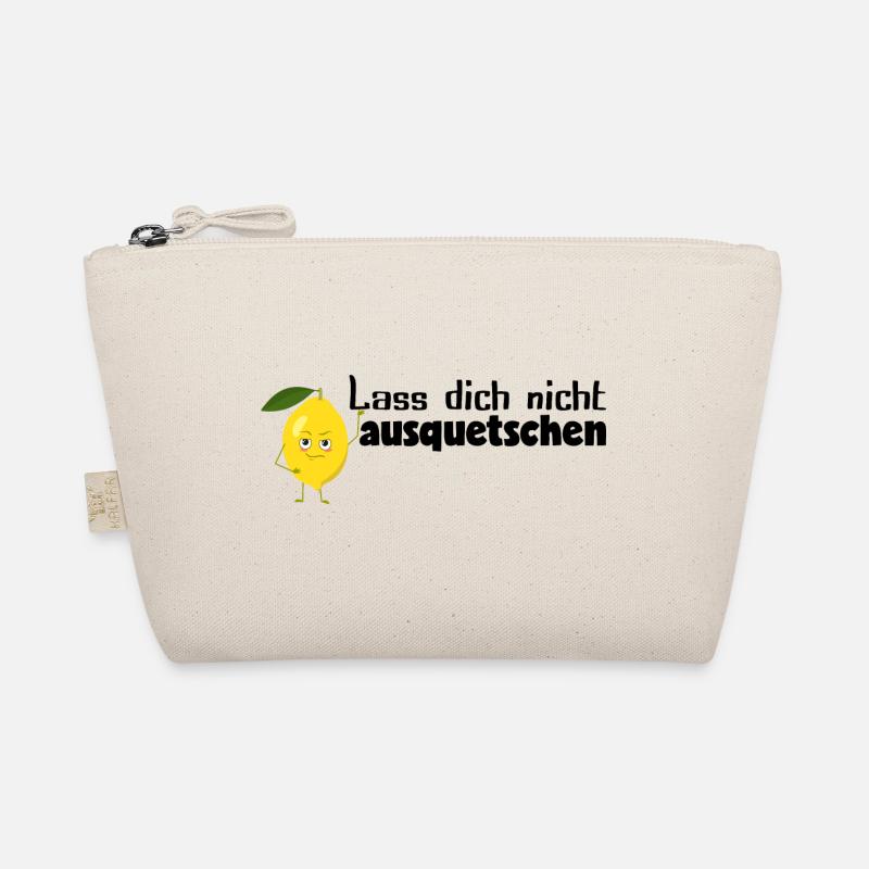 Zitrone - lass dich nicht ausquetschen 1 - Bio-Täschchen - Natur