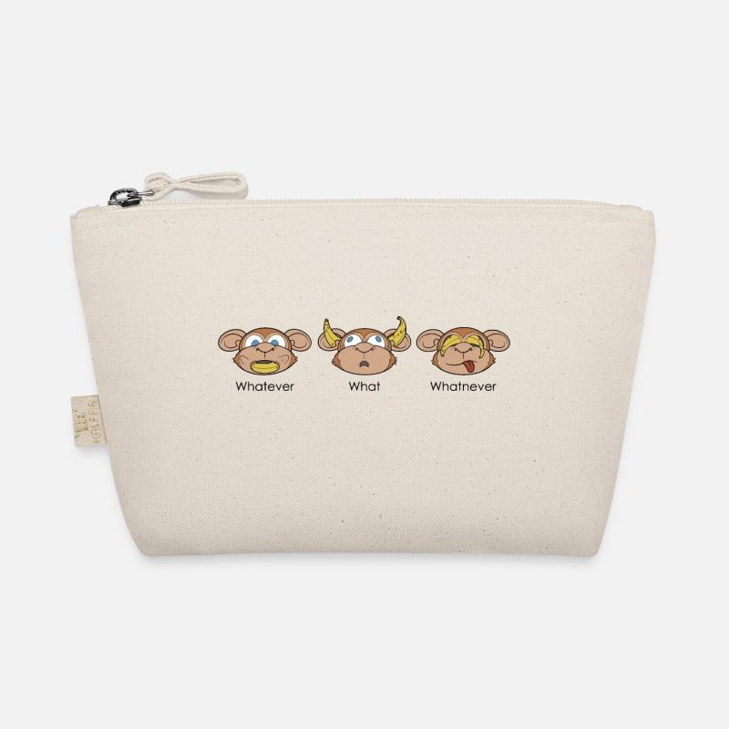 The three monkeys (don't) say their - Organic Pouch - nature