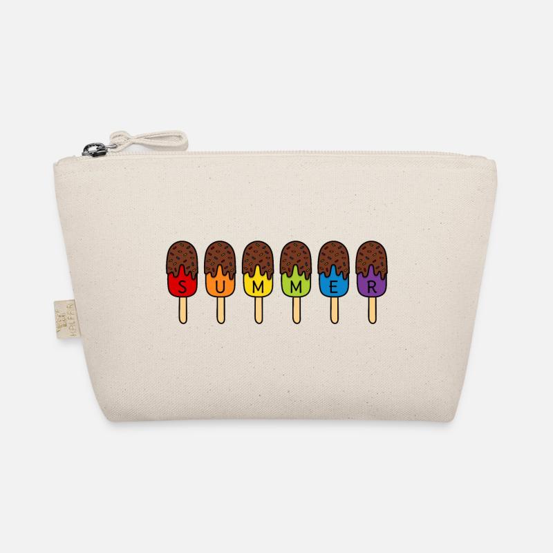 SUMMER SCHOKO EIS ESSEN REGENBOGEN BUNT SOMMER EIS Bio-Täschchen