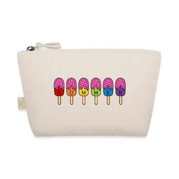 Sommer Eis essen Regenbogen bunt pink Eis - Bio-Täschchen - Natur - Vorne