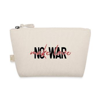 Make love - no war - Bio-Täschchen - Natur - Vorne