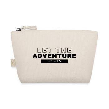 LET THE ADVENTURE BEGIN - Bio-Täschchen - Natur - Vorne