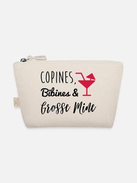 Copines, bibines, connassess, apéro, alcool - Trousse biologique - nature - Devant