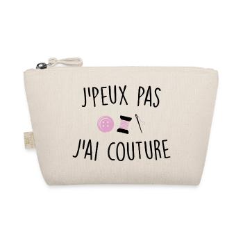 J'peux pas j'ai couture - Trousse biologique - nature - Devant