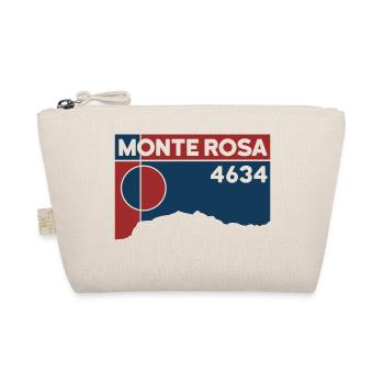 Monte Rosa Massif Dufourspitze Keepsake Souvenir - Organic Pouch - nature - Front