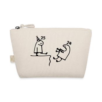 25 years: Farewell age 24 years, Happy 25th birthday - Organic Pouch - nature - Front