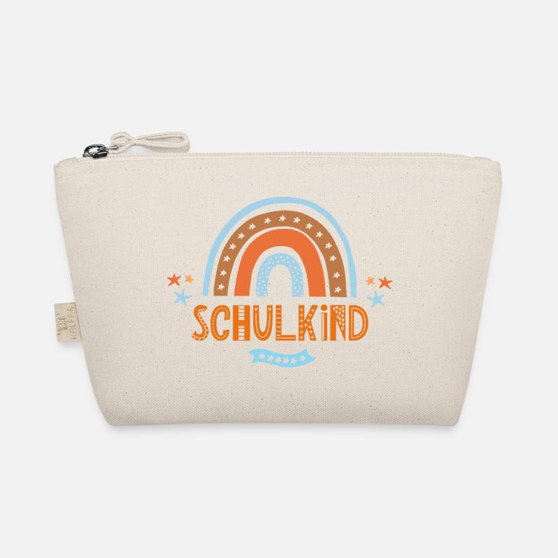 Schulkind Boho Retro Regenbogen Bio-Täschchen