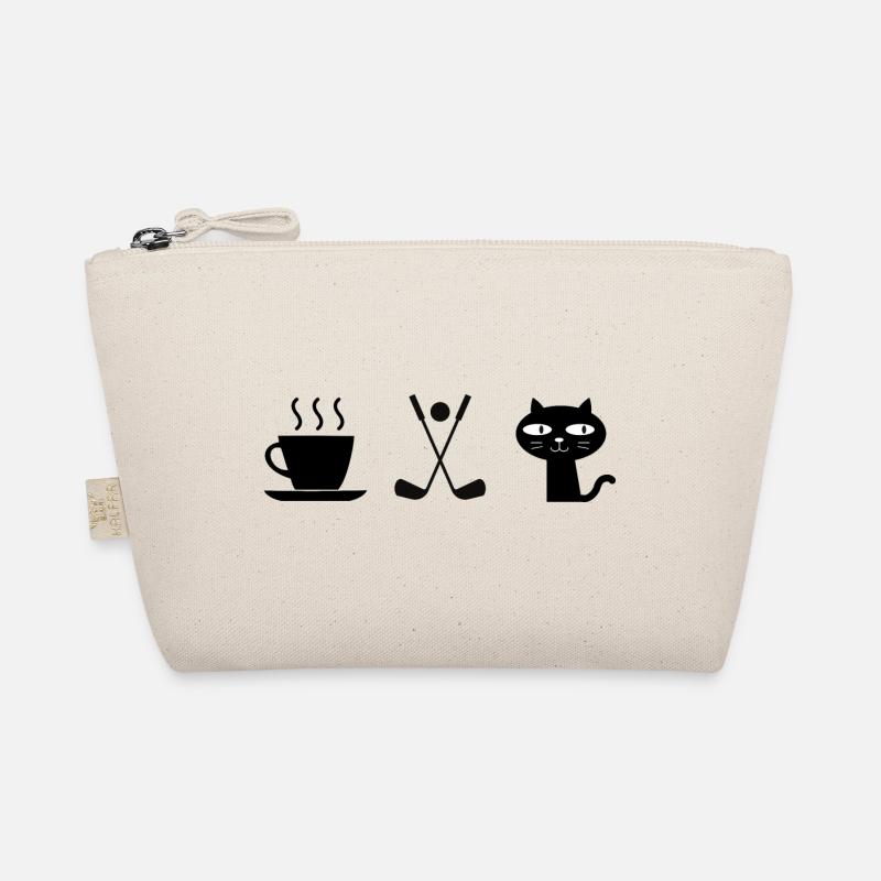 Kaffee. Katzen. Golf Bio-Täschchen