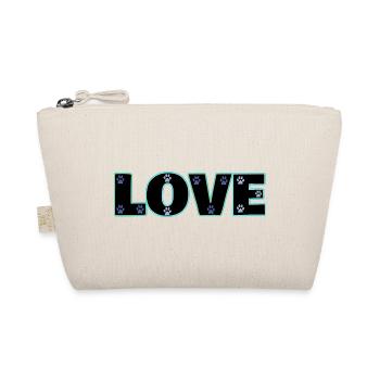 Amour pattes de chat bleu - Trousse biologique - nature - Devant